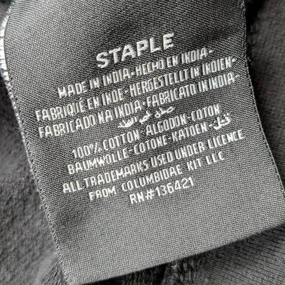 Staple Pigeon Logo Pullover Hoodie Mens 3XL Black Streetwear - Picture 6 of 9